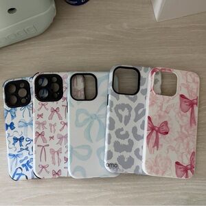 AMO Phone Case Collection – Pink, Blue, Gray, Light Blue, Rose